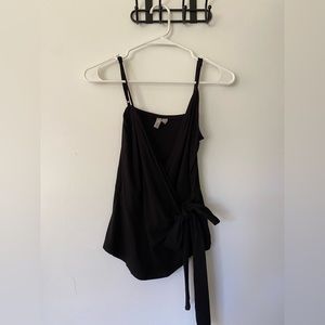 Black wrap top
